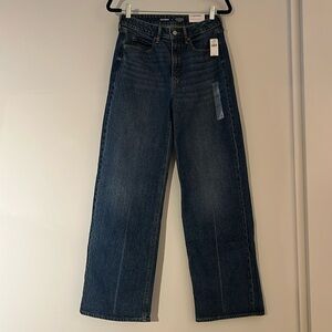 NWT extra high-rise wide leg stretch jean